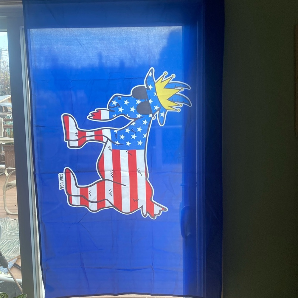 GOAT USA flag 2. 1/2 ft x 4 1/2 feet